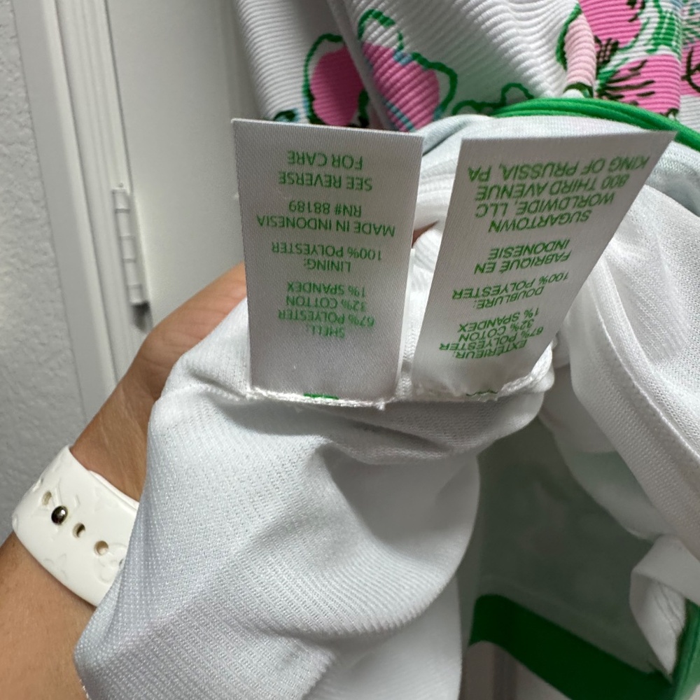 Lilly Pulitzer Del Rey shift stretch dress size 8 orchids on the avenue - Picture 3 of 8